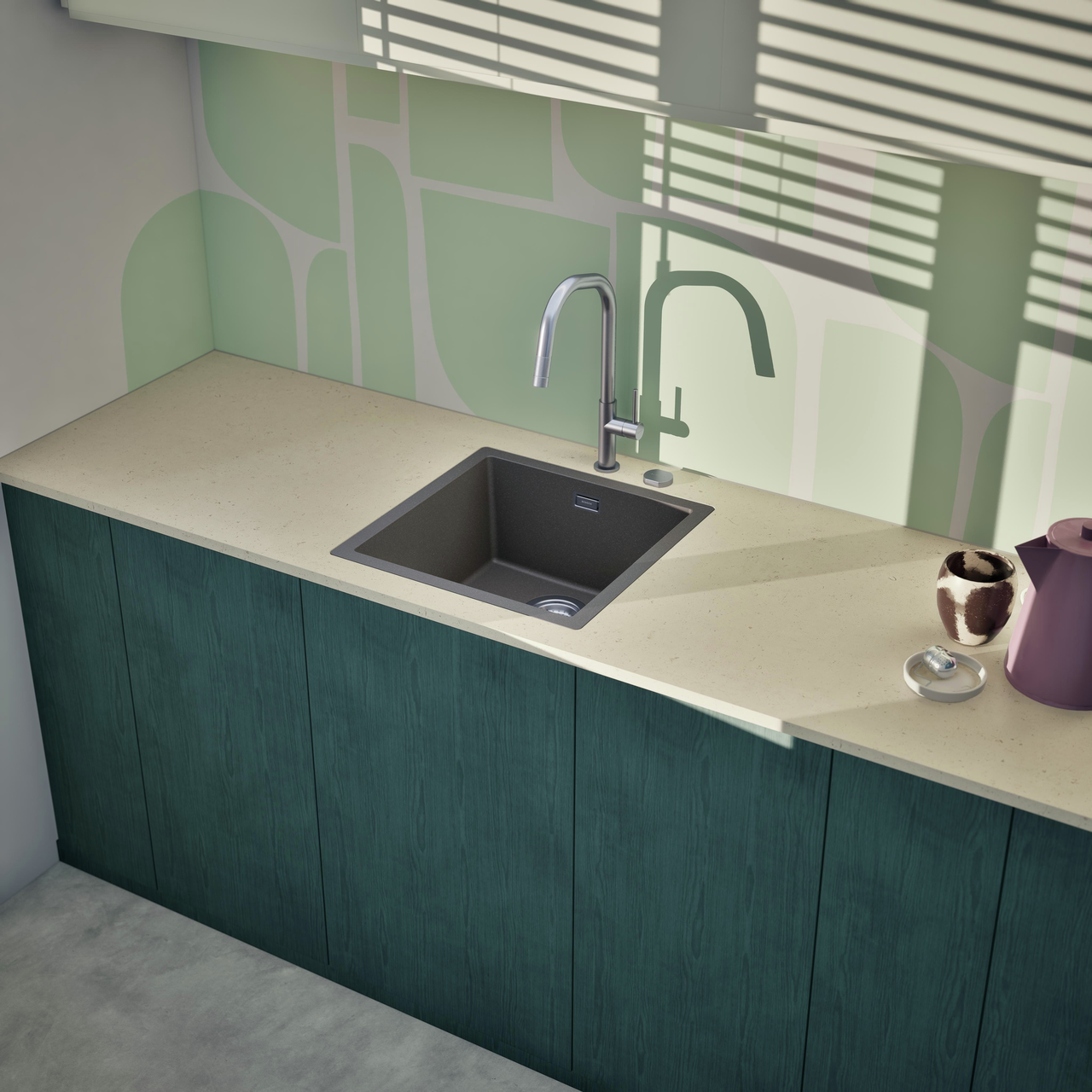 Dřez FORMHAUS D-100LS NERO